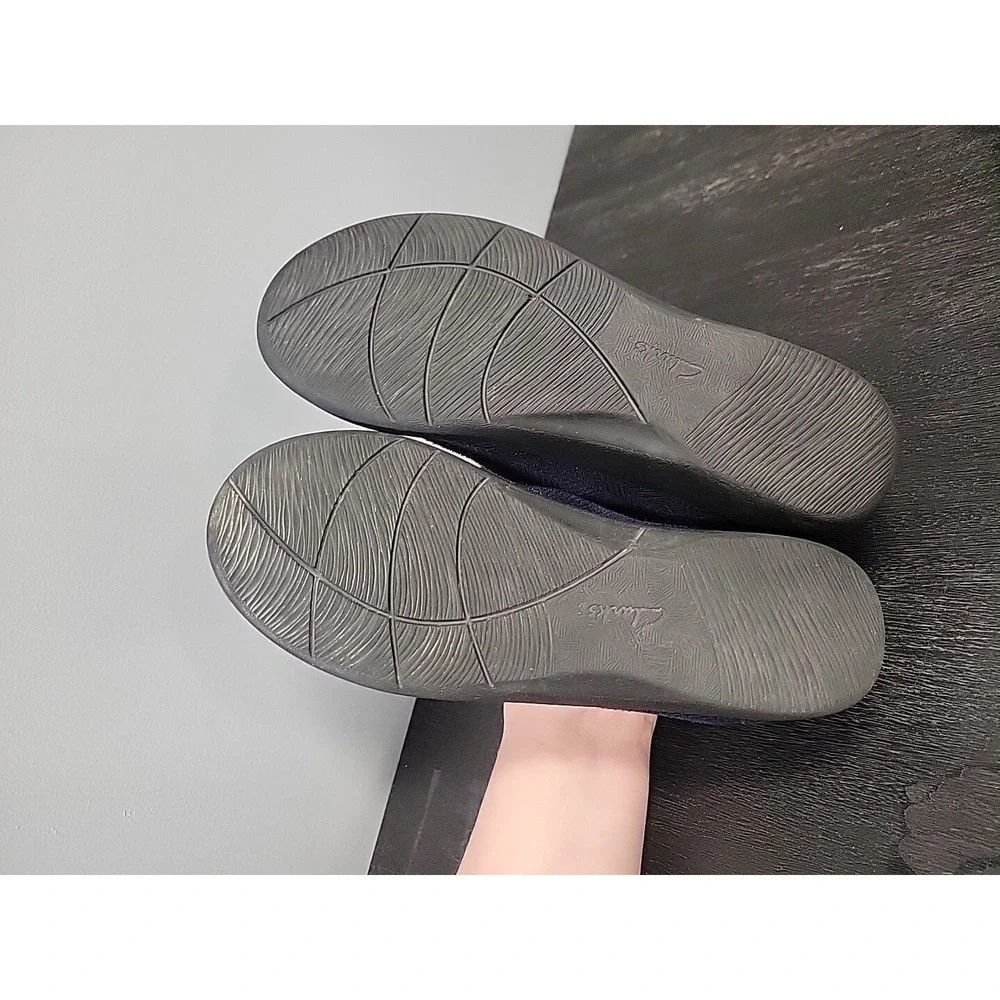 Clarks Cloudsteppers Sillian Jetay Blue Slip On Flat Shoes Womens 7 261132424045
